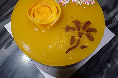 凍芒果芝士流心蛋糕