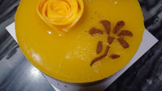 凍芒果芝士流心蛋糕