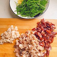 小蒜咸肉饭的做法图解2