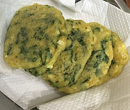 油菜豆腐小饼的做法