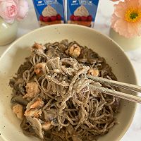 鲜虾口蘑奶油荞麦面的做法图解11