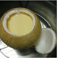 原只椰子炖蛋 的做法图解3