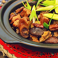 干锅腊鸡～炖香菇的做法图解18