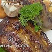 香葱烤猪肋排