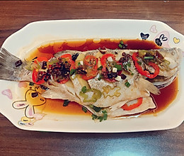#营养小食光#清蒸鲈鱼轻川味的做法
