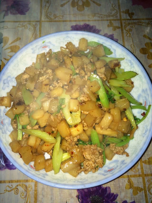 肉沫萝卜干的做法图解6