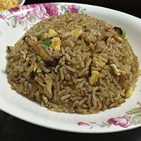 香菇虾皮蛋炒饭的做法图解6