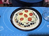 爆浆蓝莓披萨的做法图解7