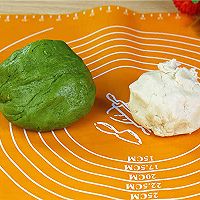 抹茶蛋黄酥的做法的做法图解5
