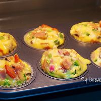 鸡蛋培根蔬菜麦芬#百吉福芝士力量#的做法图解7