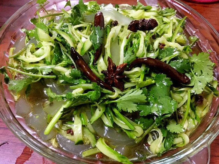黄瓜拌凉粉的做法