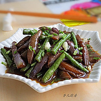 蚝油豇豆茄子的做法图解11
