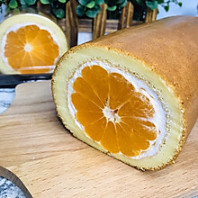 #憋在家里吃什么#橘子蛋糕卷