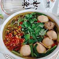 #橄榄中国味 感恩添美味#砂锅肉丸土豆粉，酸辣粉的做法图解15