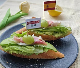 青提火腿Tapas | 春日开放三明治的做法