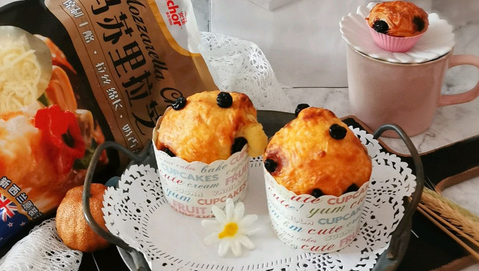 爆浆的马苏里拉芝士马芬