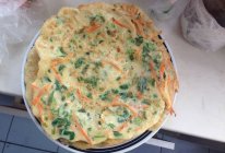 胡萝卜菠菜煎饼的做法