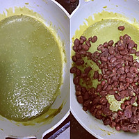 抹茶红豆糯米糕的做法图解3