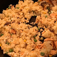 日式三文鱼黄金炒饭配蘑菇汤的做法图解11