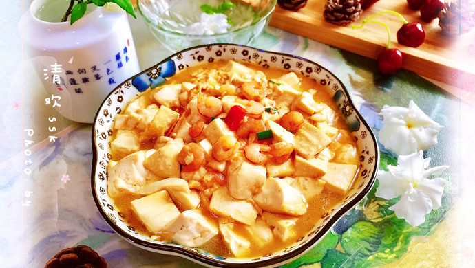 口感细腻，鲜美爽滑，老少咸宜-虾仁炒豆腐
