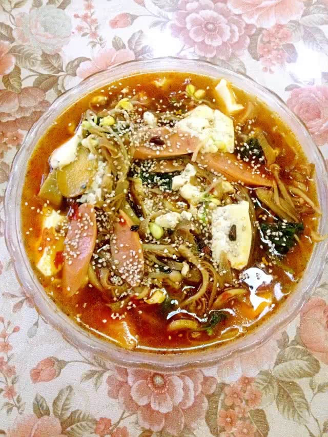 家常毛血旺的做法