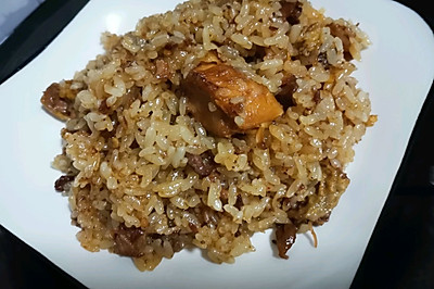 土鸡肉糯米饭