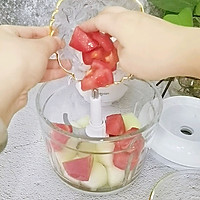 #全电厨王料理挑战赛热力开战！#蜜瓜西红柿汁的做法图解2