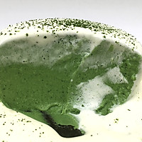 抹茶雪山奶冻，入口轻柔嫩滑，浓郁抹茶香味，清爽不腻而又美味。的做法图解17