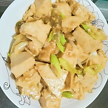 葱烧豆腐