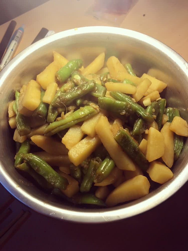 扁豆炒土豆的做法