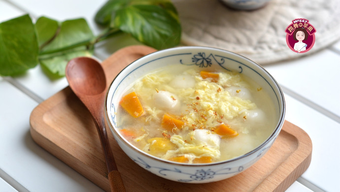 南瓜栗子鸡蛋汤