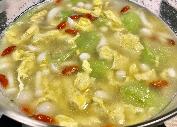 丝瓜玉菇汤的做法