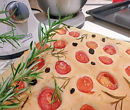 油画一般的迷迭香佛卡夏Focaccia♪的做法