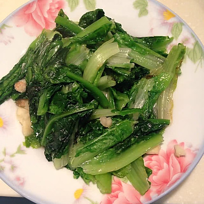 蒜炒油麻菜