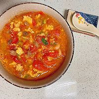 #米饭最强CP#西红柿鸡蛋肉丁汤的做法图解6