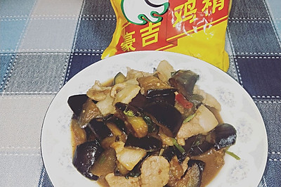 家常版茄子烧肉