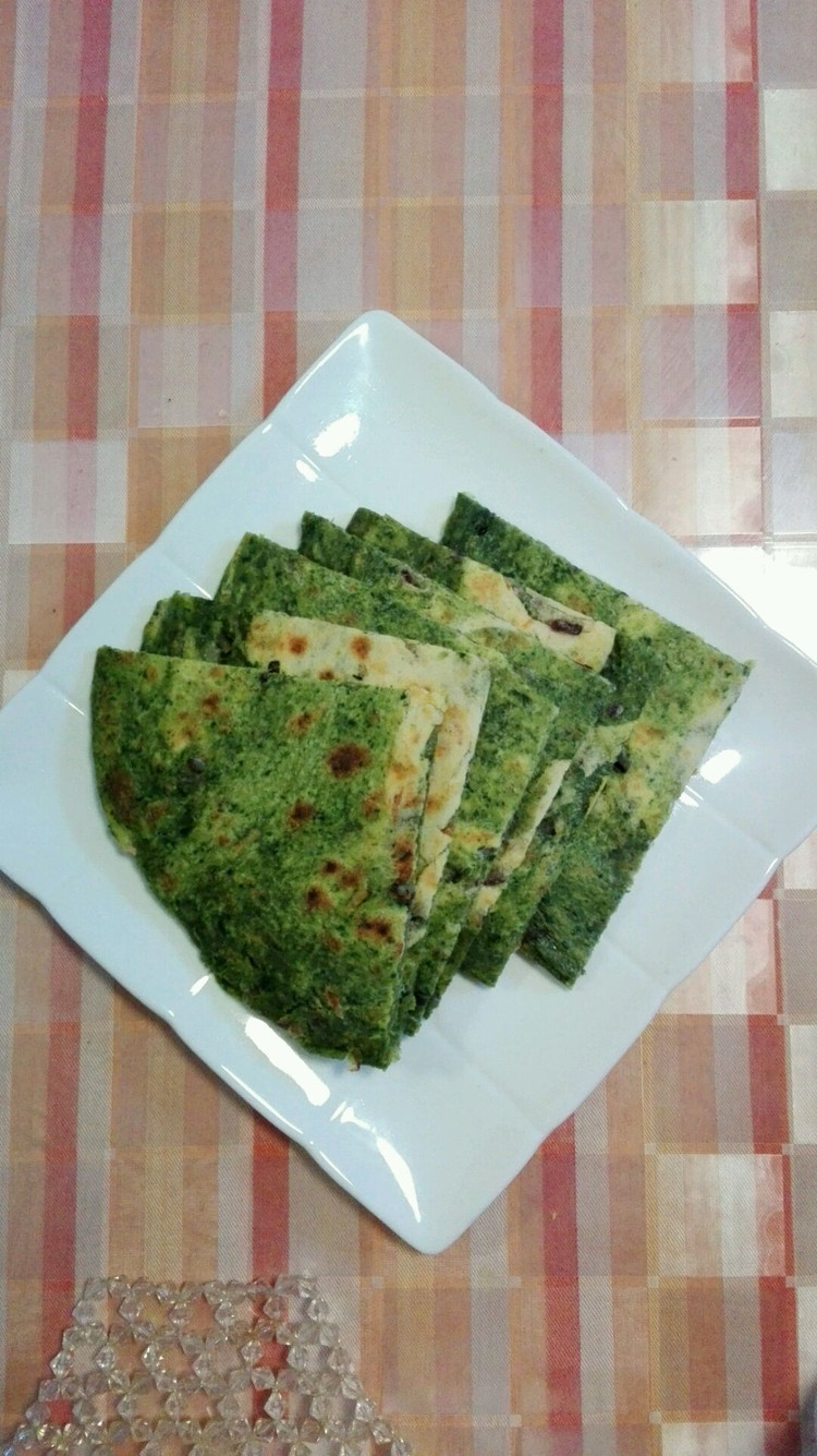 菠菜饼的做法