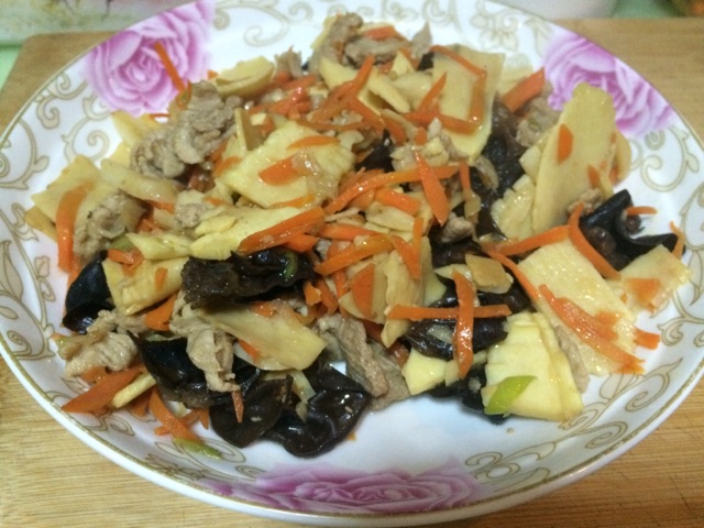 冬笋炒肉丝