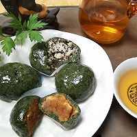 艾糍（蛋黄肉松馅，花生芝麻馅）的做法图解14