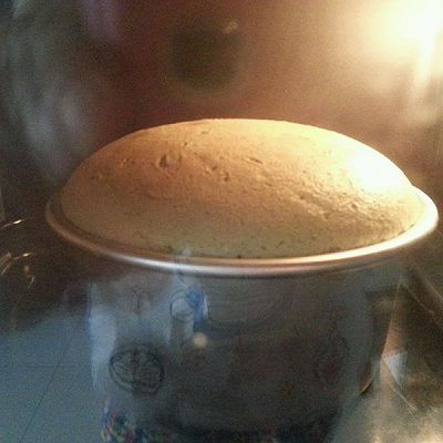 红心火龙果戚风,颜色最后没了