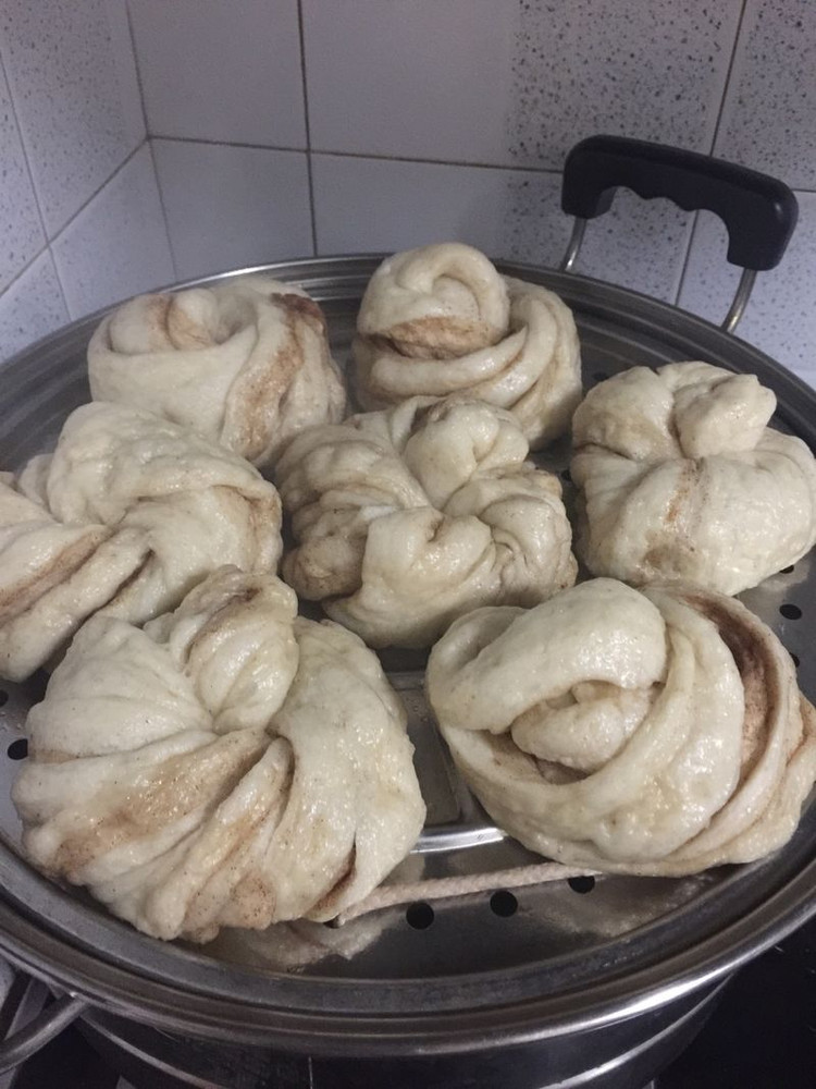 卡仕揉面机版-肉桂粉画卷的做法