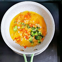 快手早餐番茄蔬菜烘蛋的做法图解5