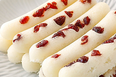 大米蔓越莓糕牛奶糕 Q弹可口｜超简单的㊙️