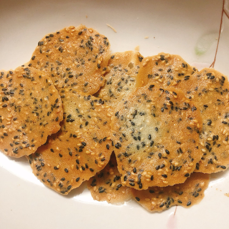 芝麻薄脆的做法