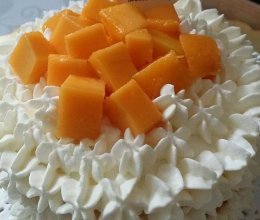 4寸奶油芒果裸蛋糕的做法