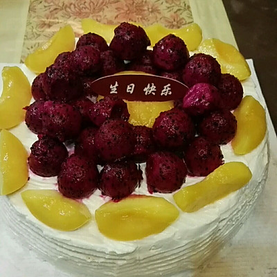火龙果奶油蛋糕