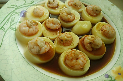 玉子豆腐蒸虾仁