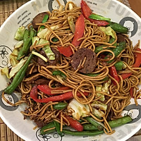 牛肉丸什锦炒面的做法图解7