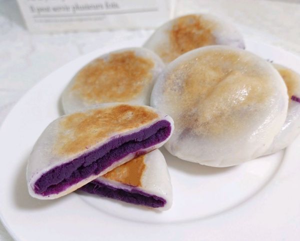 简单易做！软糯香甜的紫薯糯米饼