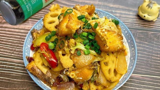 #李锦记X豆果 夏日轻食美味榜#不一样的干锅鱼块的做法